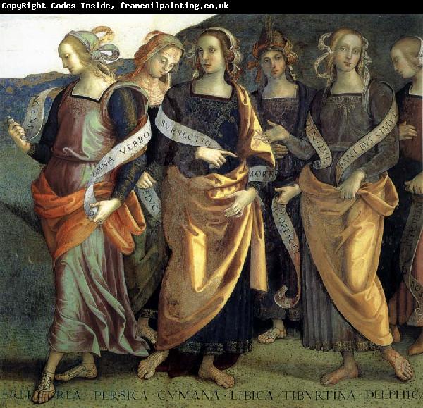 PERUGINO, Pietro Fresco in the Palazzo the prioris in Perugia, Italy